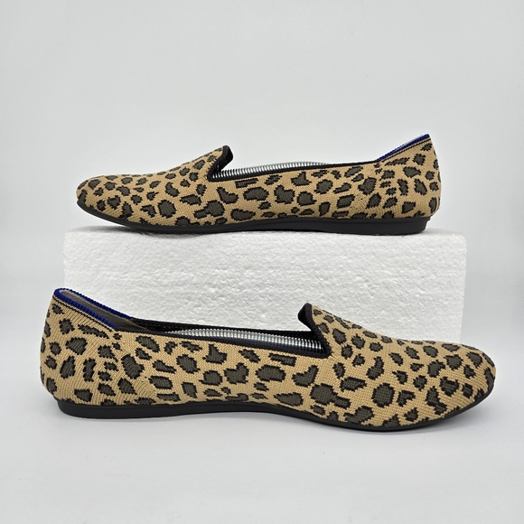 Rothy’s The Loafer Mocha Spotted Animal Leopard Print Women's Shoes Size 8.5 - Picture 6 of 8